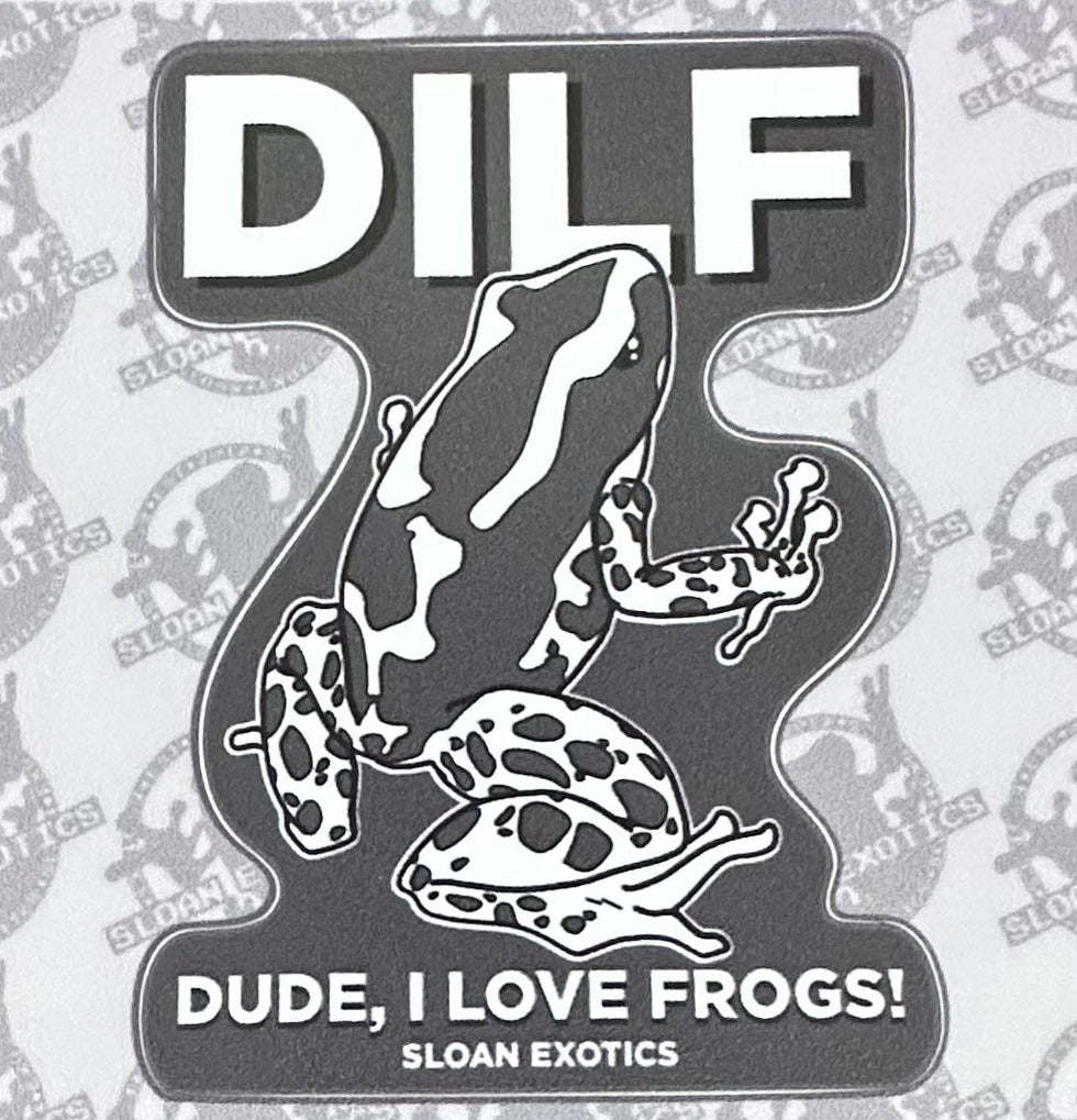 DILF - Dude I love Frogs Sticker